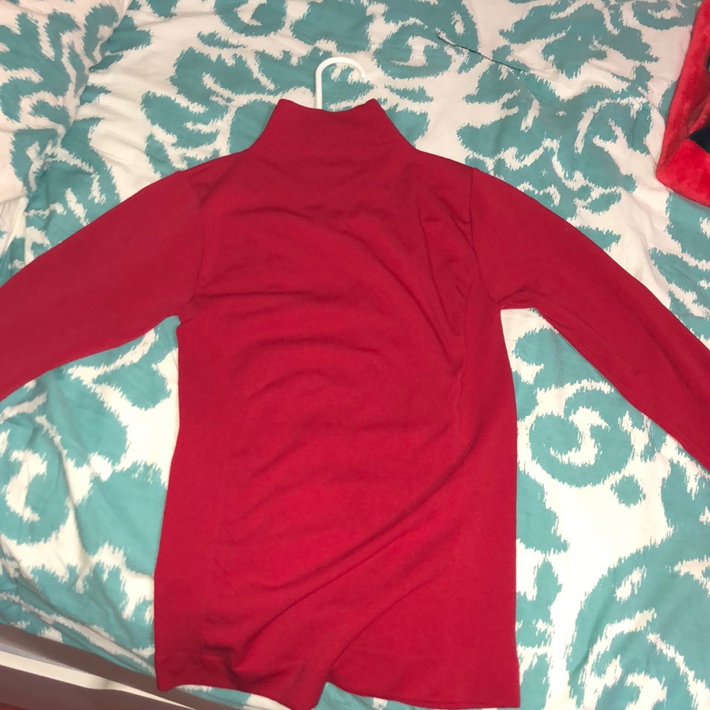 Red turtleneck Small